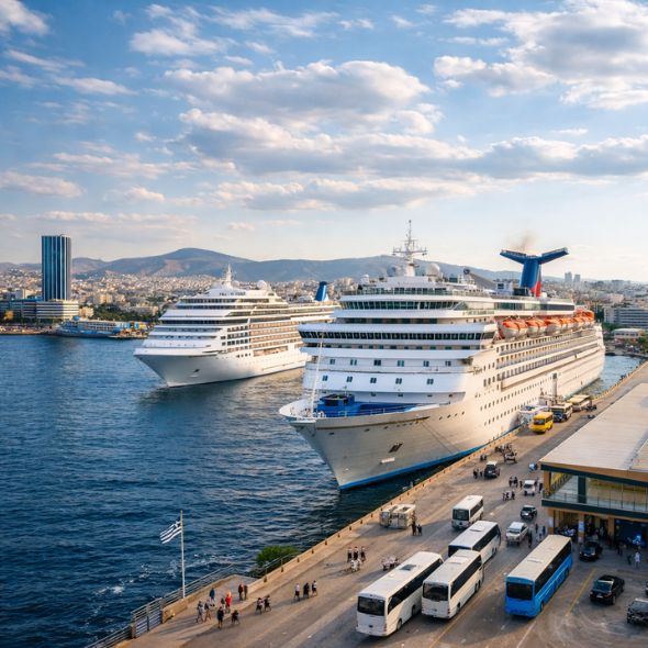 Athens Port Transfer Minivan